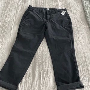Slate Gray Gap Girlfriend Chinos